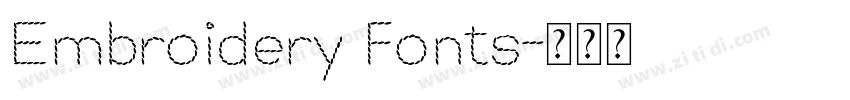 Embroidery Fonts字体转换